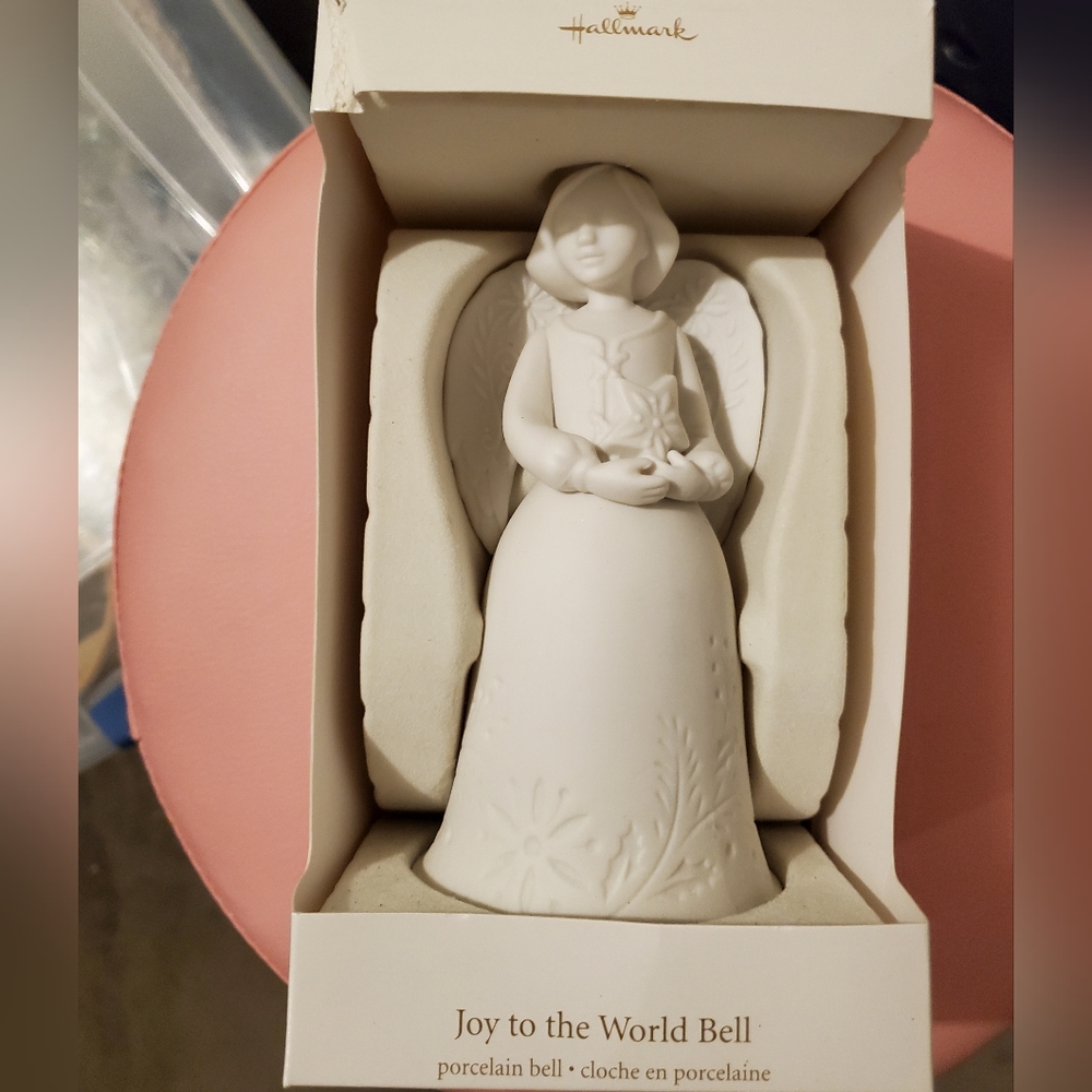 Hallmark collectible Christmas holiday porcelain bell, NIP